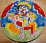 Italy Carnevale Clown Hand Painted Italy Pottery Plate 8 plate BOX51C4